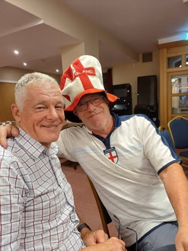 England supporters at The Con Club